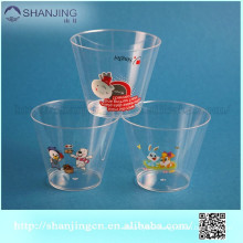 8oz Eco-friendly ice cream cup printing logo plastic dessert cup